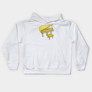 Gold Piano Kids Hoodie